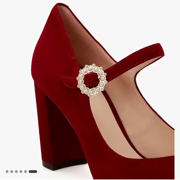 Mara Seude Mary Jane Pumps in Red Wine - Picture 5 of 15